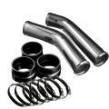 Factory 3" car air intake pipe with adaptor, aluminium air intake pipe